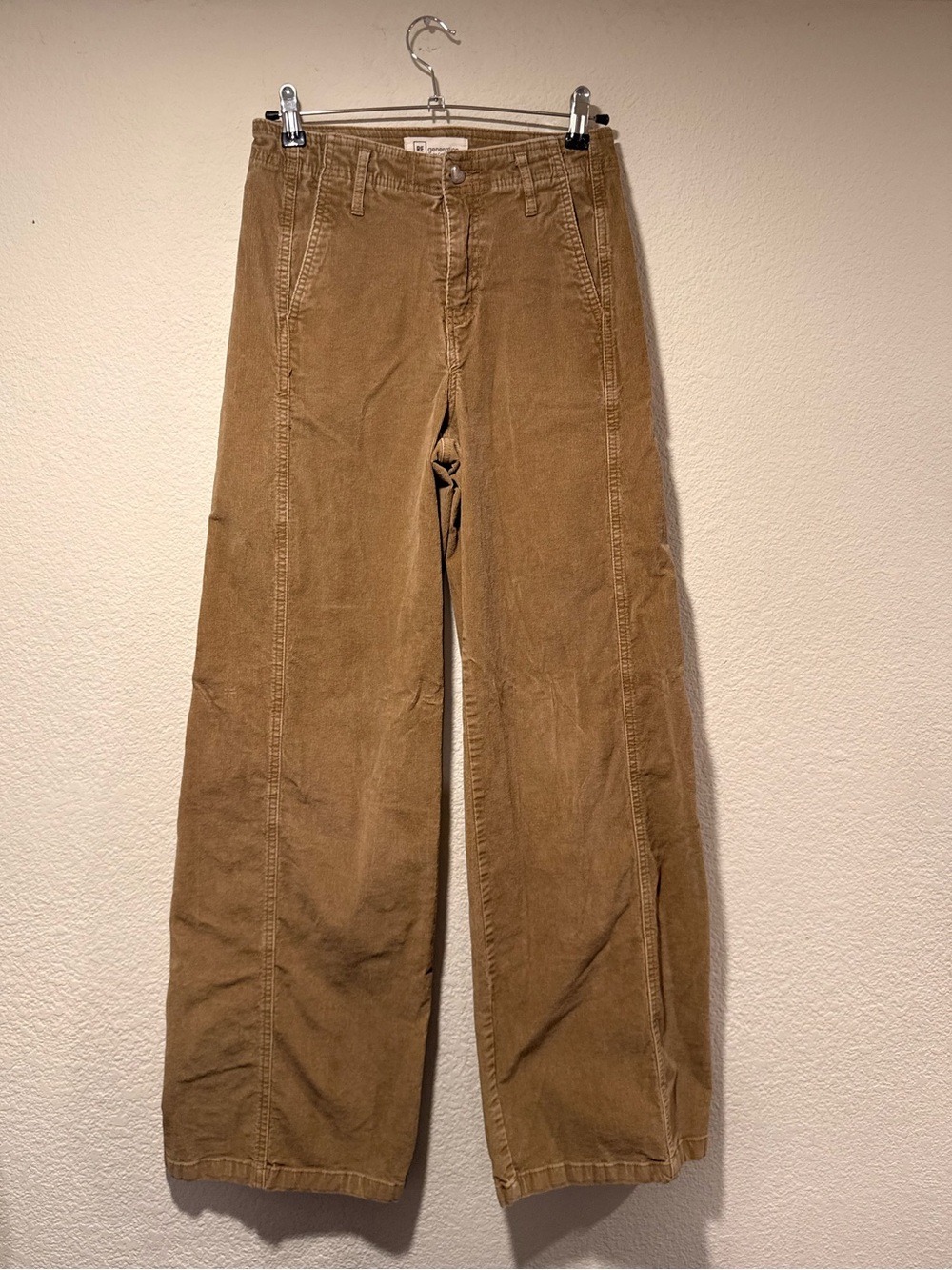 REGENERATION by Celebrity Pink Corduroy High-rise Wide Leg Pants